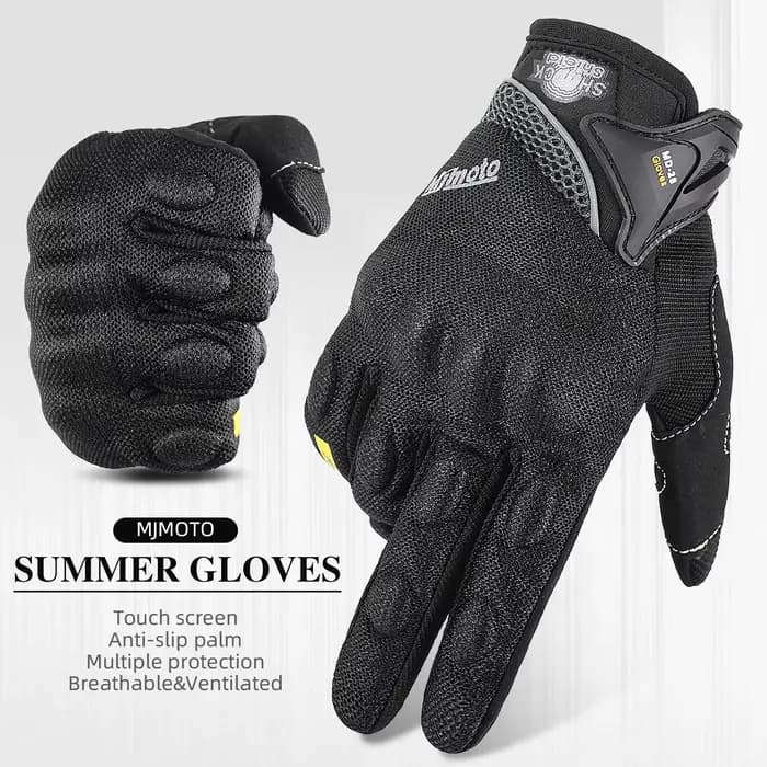 Gants de moto d'été certifiés CE