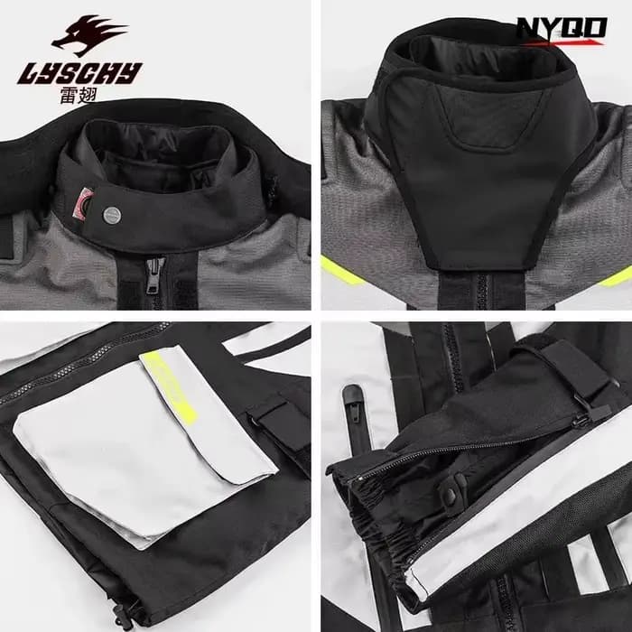LYSCHY combinaison de Moto Kit de rallye grande taille anti-chute imperméable