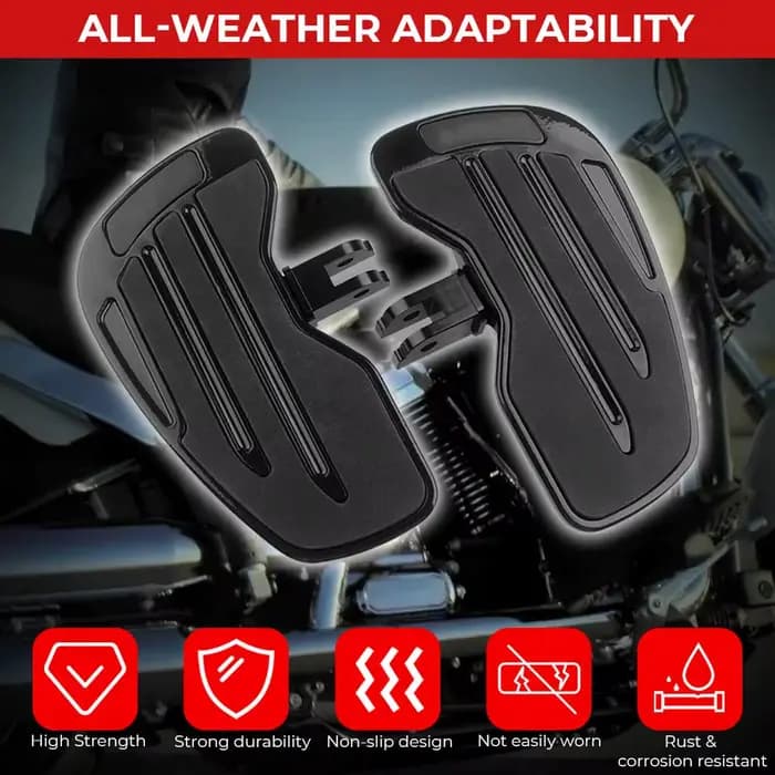 Repose-pieds noirs réglables pour Harley Softail Low Rider ST FXLRST 2022 – 2024