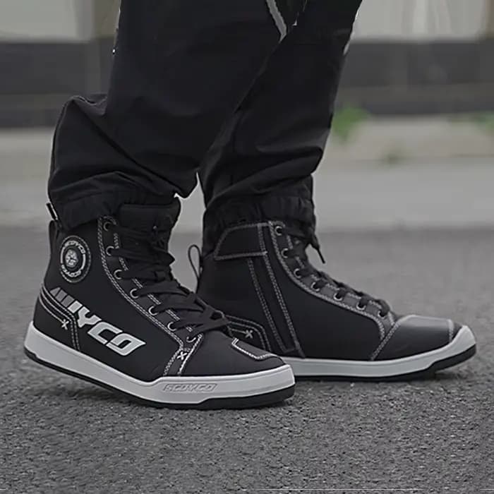 Bottes de moto pour hommes SCOYCO chaussures de motocross anti-collision résistantes à l'usure