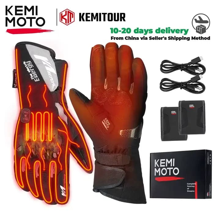 KEMIMOTO – gants chauffants pour motoneige