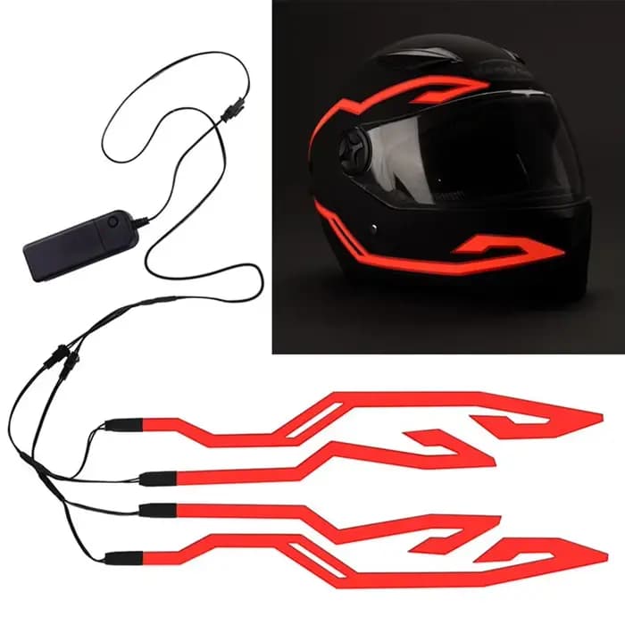Barre Lumineuse Décorative pour Casque de Moto