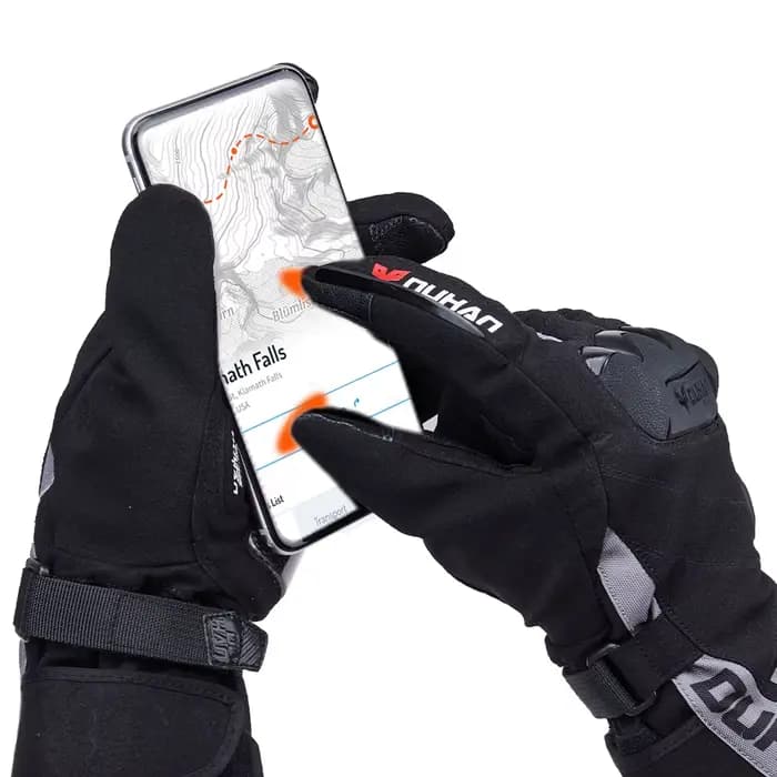 Gants d'hiver chauffants pour Moto