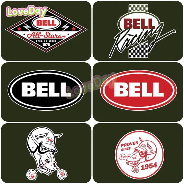 Autocollant de casque de cloche de moto
