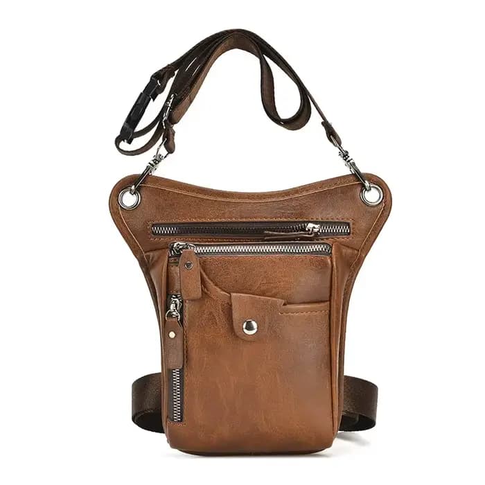 Vintage hommes taille Fanny Pack goutte jambe bandoulière sacs