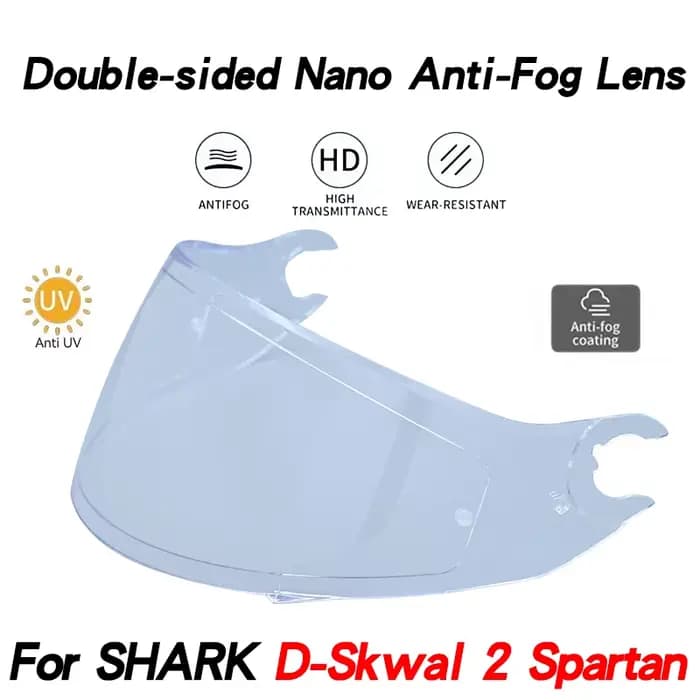 Visière de casque de moto pour casques Spartan