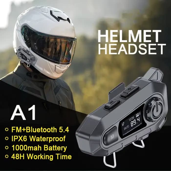 Casque de moto V5.4, Kit mains libres Bluetooth