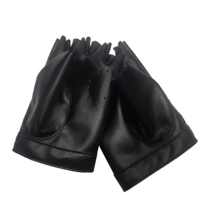 Gants en cuir PU à cinq doigts pour femmes et hommes, mitaines gothiques Lolita Cosplay, conduite, spectacle, pole légiti, fille