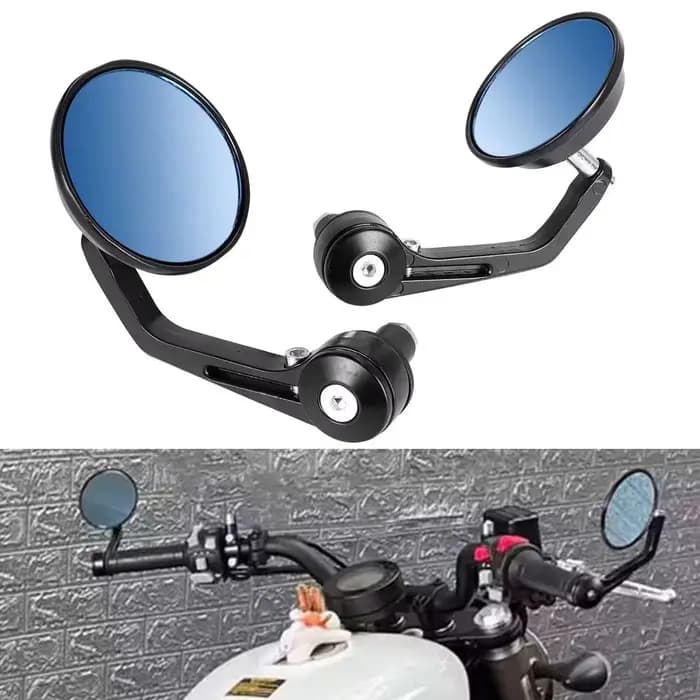 Accessoires de moto, rétroviseurs arrière ronds de 7/8 pouces pour Cafe Racer