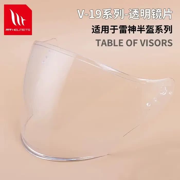 Visière de casque ouvert Uinverse MT-V-19 – Pare-brise de remplacement