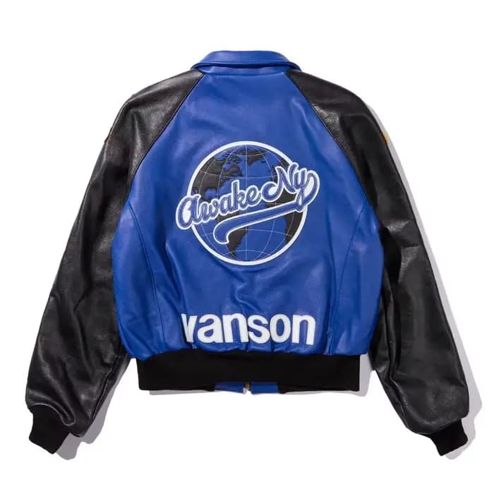 Veste de moto en cuir rétro américain