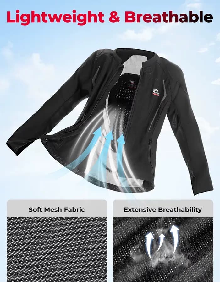Veste de moto d'été pour hommes et femmes
