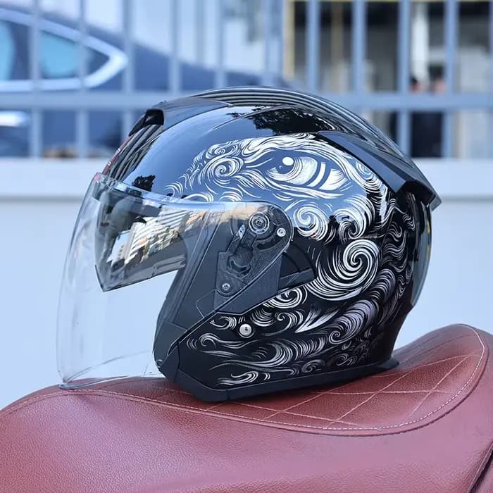 Casque de moto ouvert Orz-600-Classic 3/4