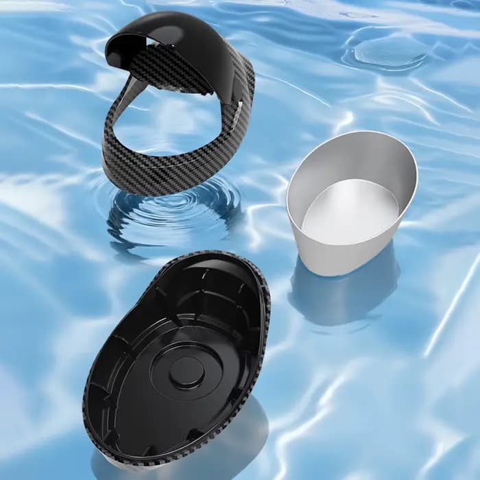 Nouvel cendrier en forme de casque de moto en fibre de carbone