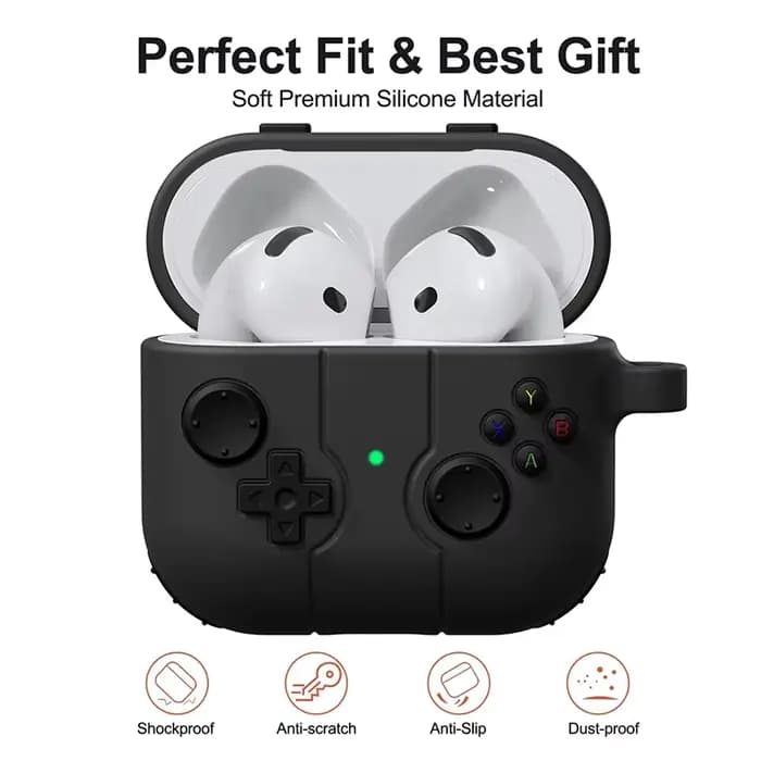 Étui de Protection pour écouteurs Apple AirPods 3 4, housse antichoc en Silicone avec dessin animé mignon pour manette de jeu, accessoires pour Airpods Pro/Pro 2