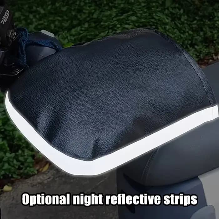 Manchons de guidon de moto en polaire d'hiver