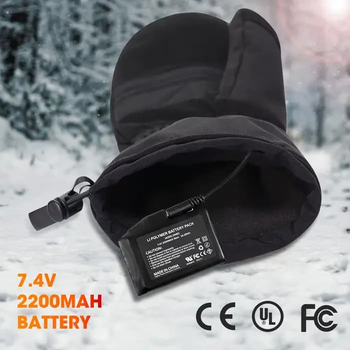 Gants chauffants pour l'hiver 7.4V