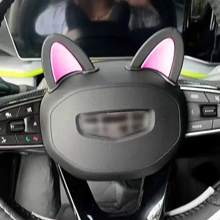 Décoration de voiture, décoration de casque d'oreille de chat mignon de vélo