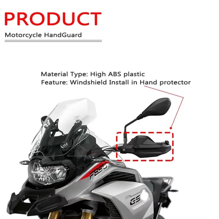 Protège-mains en carbone pour moto