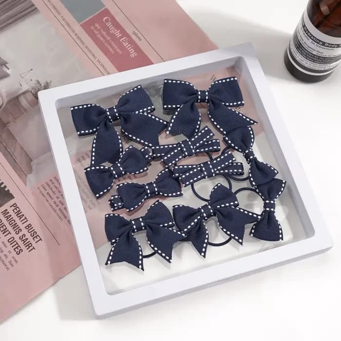 Ensemble d'accessoires pour cheveux pour filles, 10 pièces, jolies barrettes, pinces à cheveux, attaches pour cheveux, décorations pour la tête pour enfants, mode quotidienne et scolaire