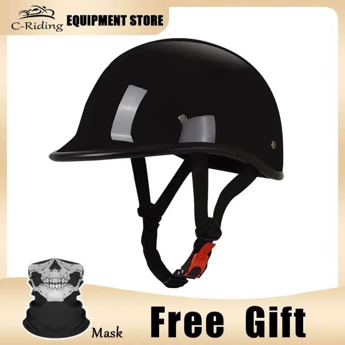 C-Riding-Casque de moto demi-casquette pour adulte