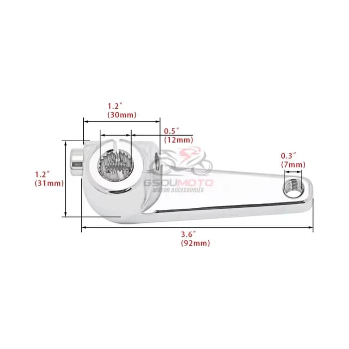 Bras de Levier de Changement de Vitesse pour Harley Sportster 1200