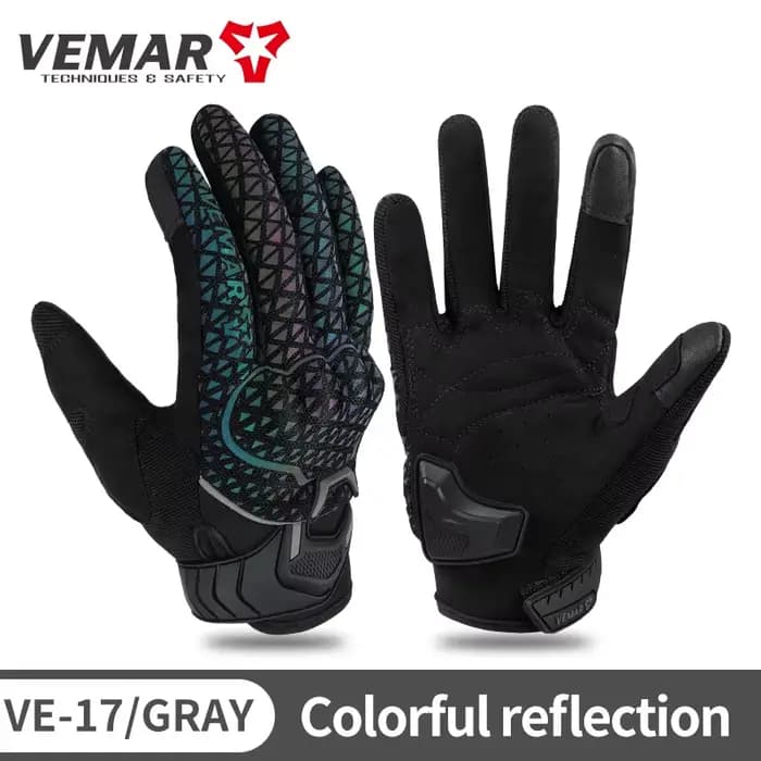 Gants de moto VEMAR, respirants pour l'été et imperméables pour l'hiver