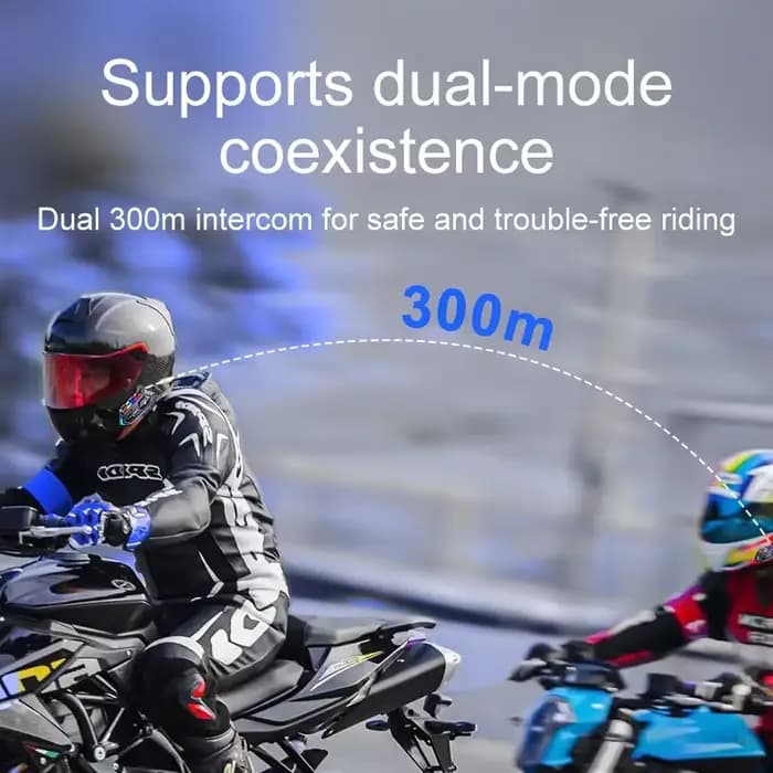 Y20 MAX casque de Moto Interphone V5.3 Kit d'appel mains libres 1000mAh pour 2 cavalier Intercomunicador