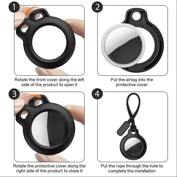 Étui de protection AirTag avec lanière