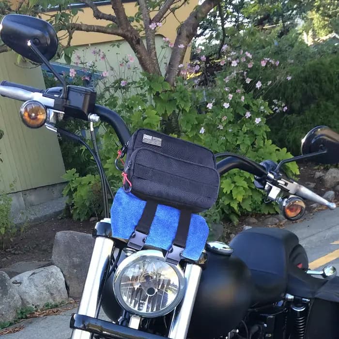 Sac de guidon de moto, sacs cylindriques