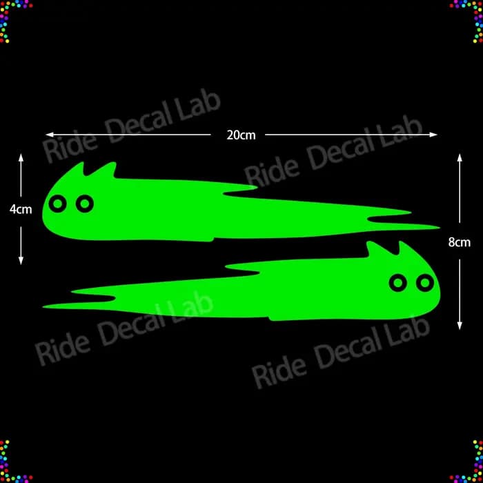 Autocollants en vinyle amusants pour moto