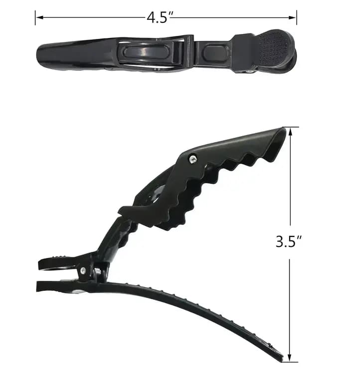 Pinces à cheveux Alligator, 5 pièces, pinces de coiffure, épingles à cheveux en plastique, pinces de barbier pour Salon de coiffure, outils, accessoires pour cheveux