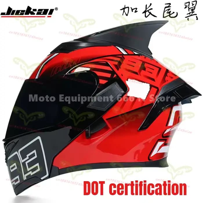 Casque de moto rabattable