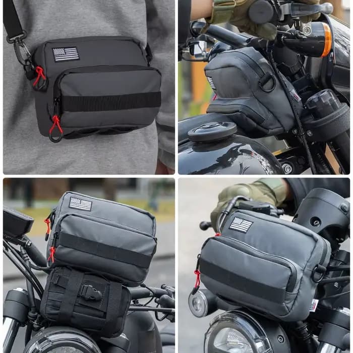Sacoche universelle pour guidon de moto