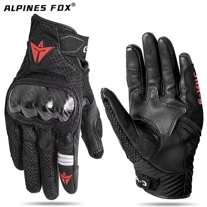 Gants de moto d'été en cuir respirant pour Motocross