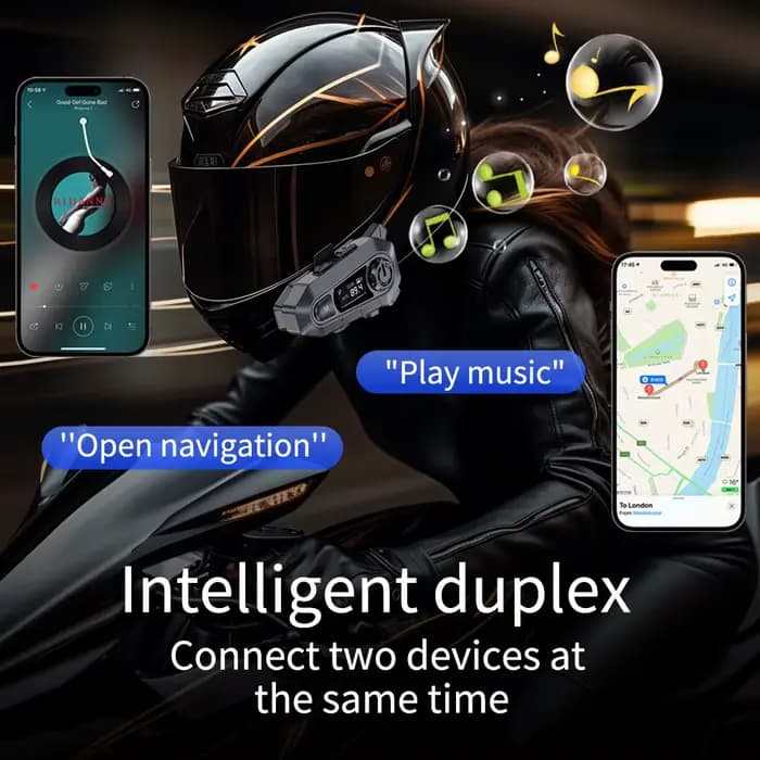 Casque de moto Bluetooth 5.3