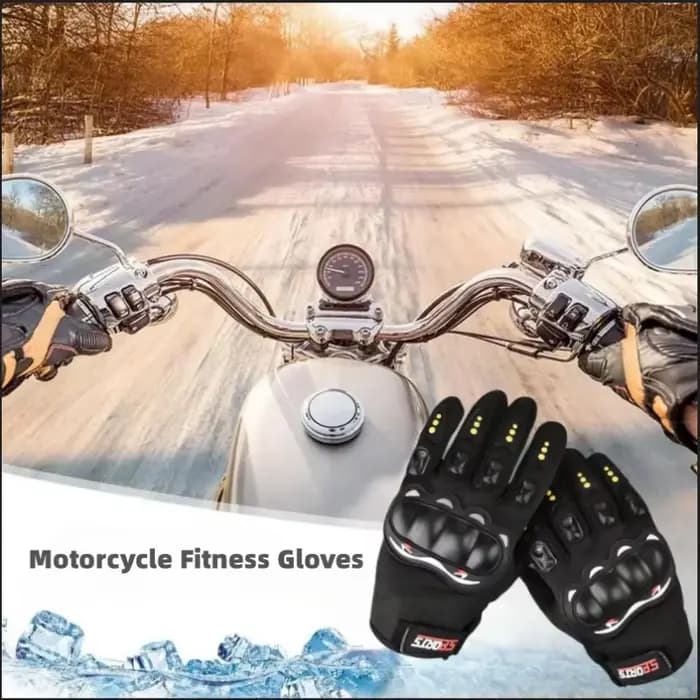 Gants de moto de protection des doigts complets