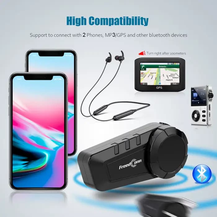 Freedconn KY Pro Interphone Moto Bluetooth casque