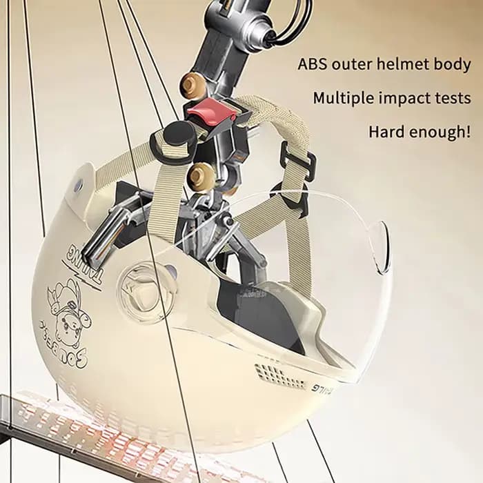 1 pièce batterie moto été universel quatre saisons Protection solaire casque de sécurité demi-casque voiture électrique