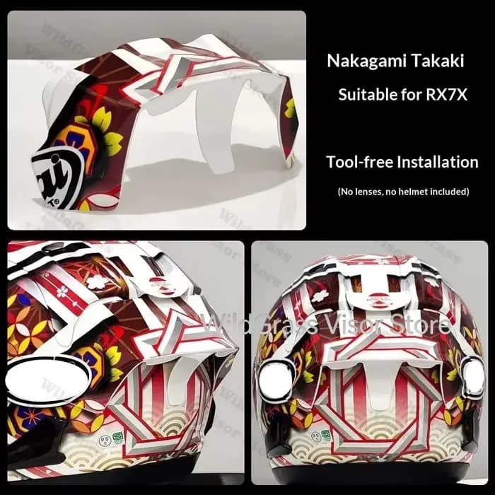 Nouvelle garniture décorative 2025 pour casque ARAI GP3 NAKAGAMI RX7X RX7V RX7 GP