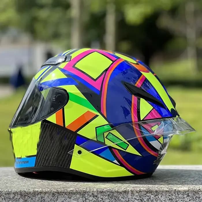 DOT approuvé Original soleil lune Lola Casque hommes et femmes