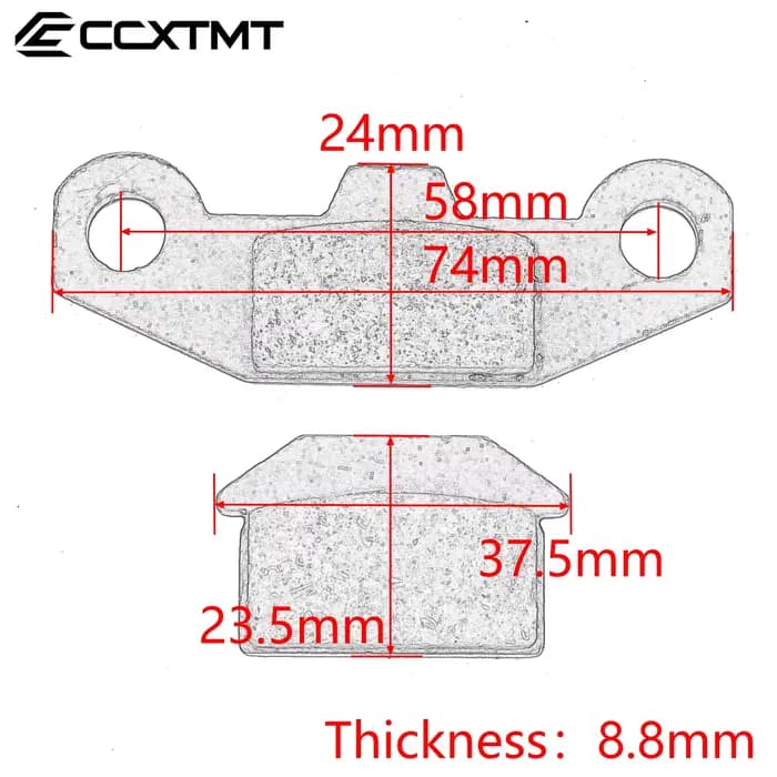 Plaquettes de frein avant gauche et droite pour moto Quad