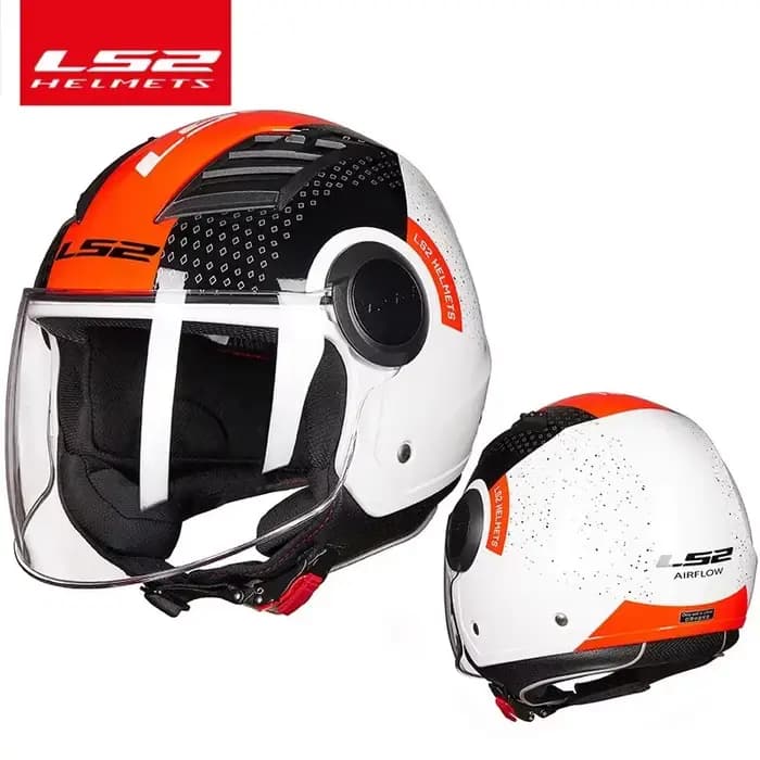 OF562 Casque de Moto demi visage été Casco