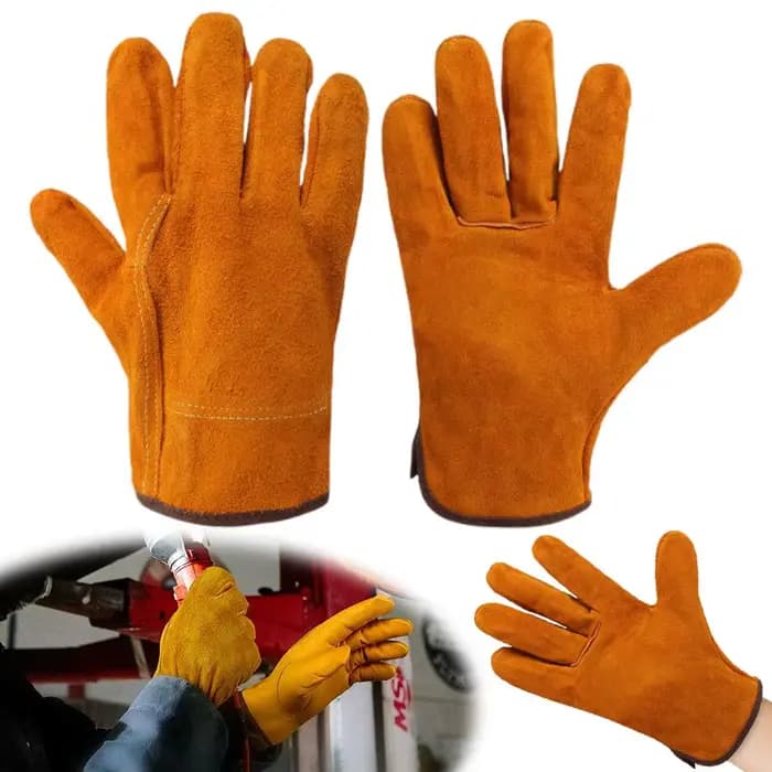 Gants de travail en cuir de vache souple pour hommes