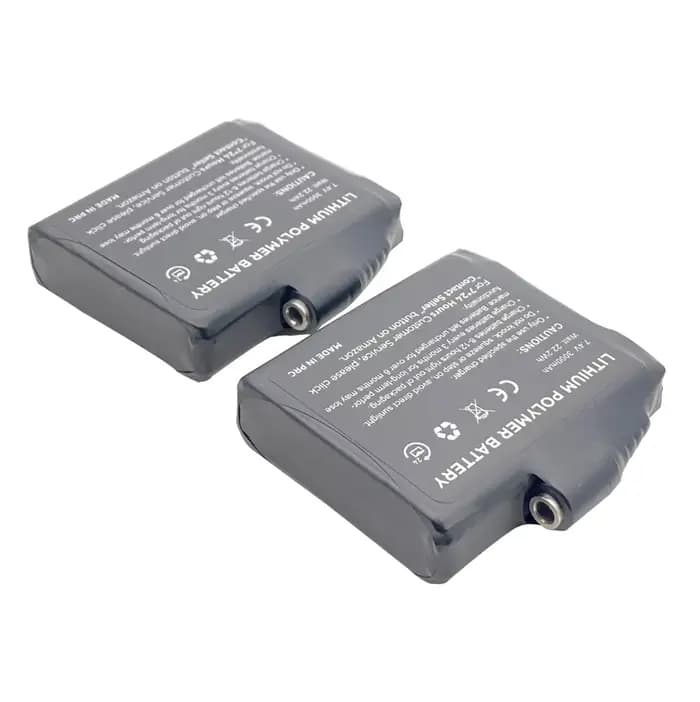 1-6 pièces gants chauffants batterie 7.4V 3000mah