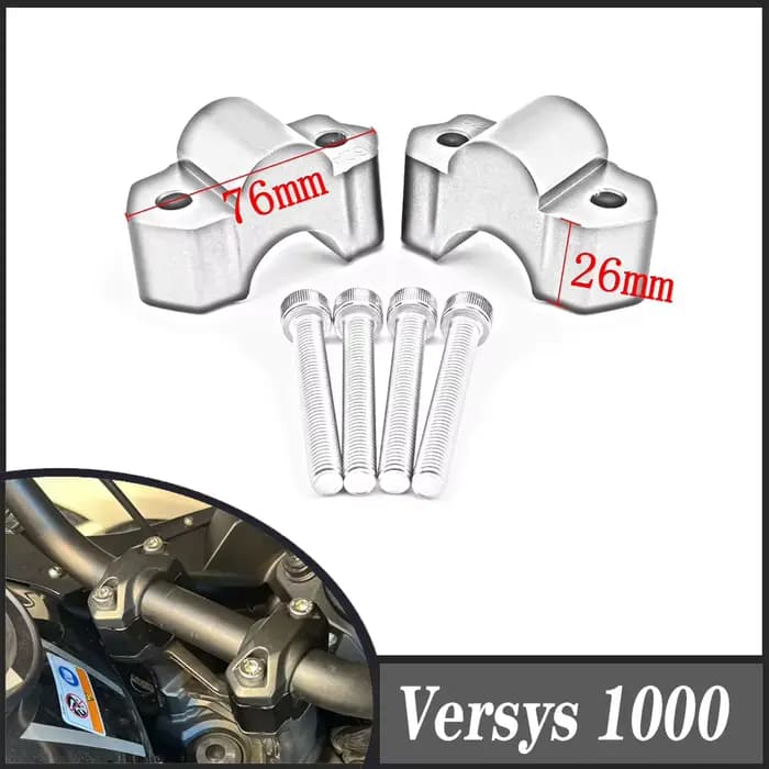 Riser de guidon de moto pour Kawasaki Versys