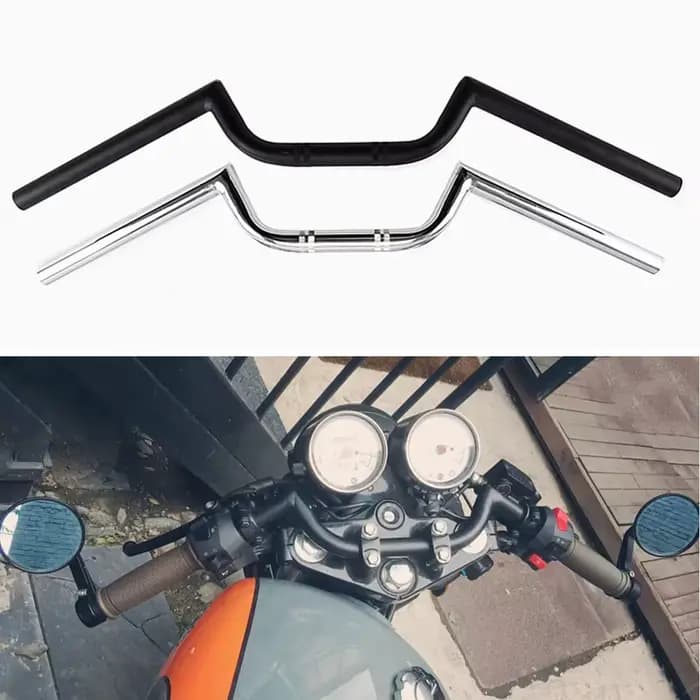 Guidon de moto avec barre de frein de type M