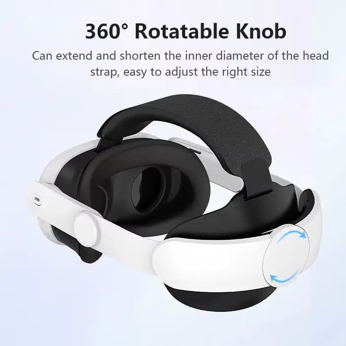 Sangle de tête pour Meta Quest 3/Quest 3S VR, réglable, confortable à porter, sangle Elite pour casque Oculus Quest 3S VR, accessoires