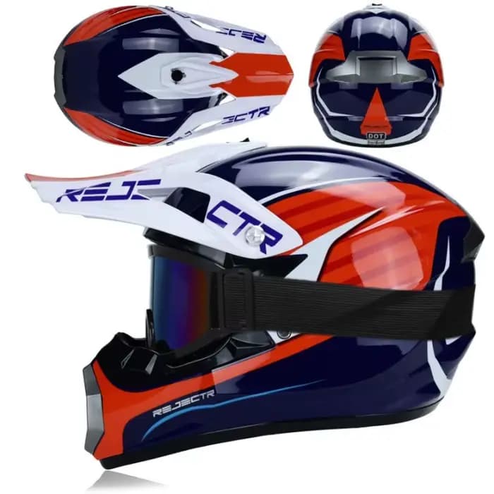 Casque de motocross professionnel tout-terrain pour homme