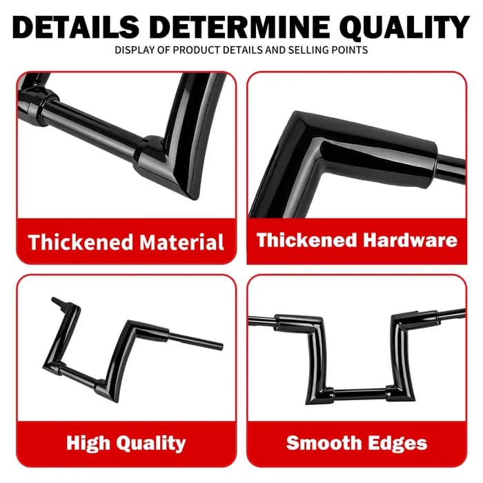Support de guidon de moto 10 pouces